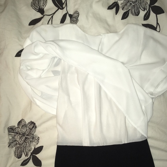 H&M black and white fitted dress - Picture 4 of 8